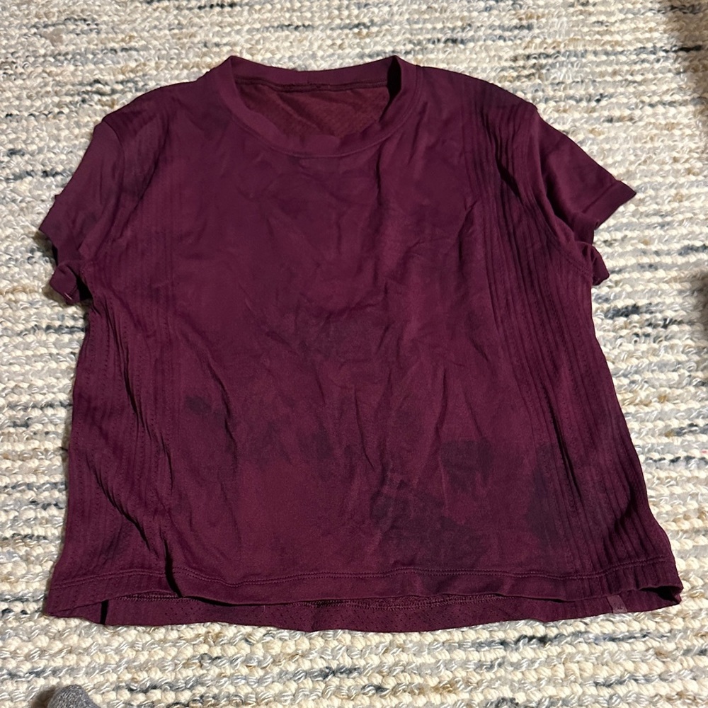lululemon athletica Deep Purple Short Sleeve Tee